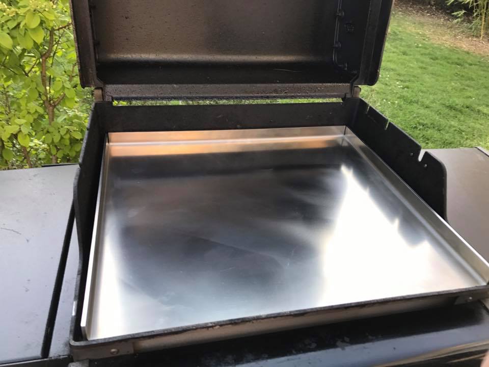 Plancha inox pour barbecue